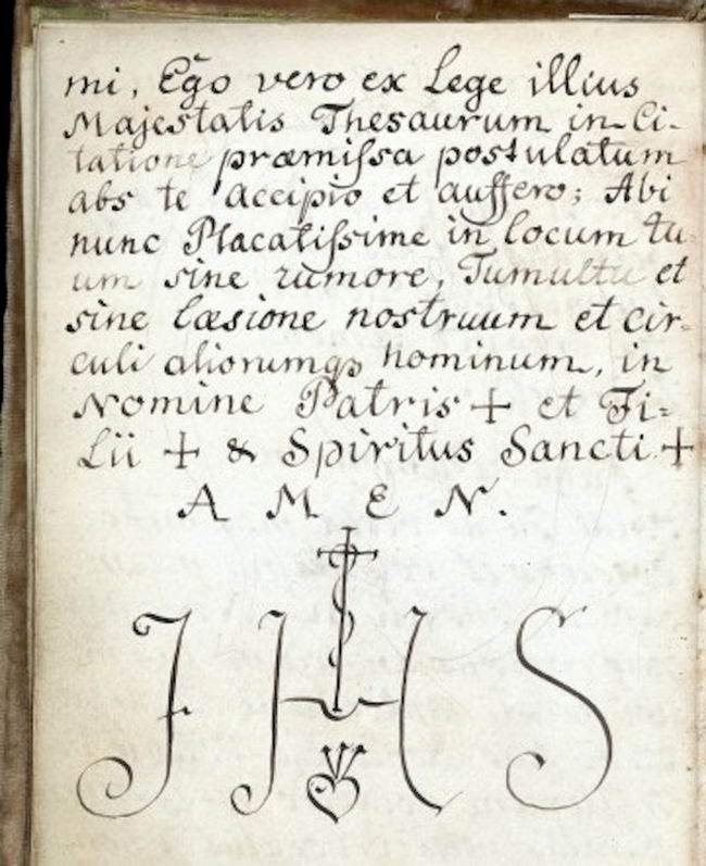 L0040811 Page of text from Cyprianus, 18th C