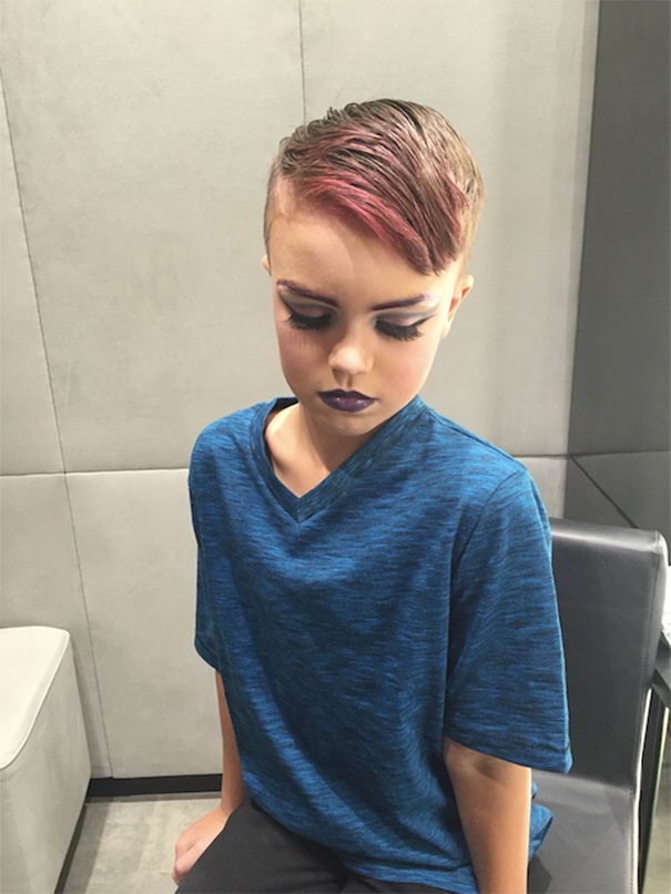 young boy drag queen makeup