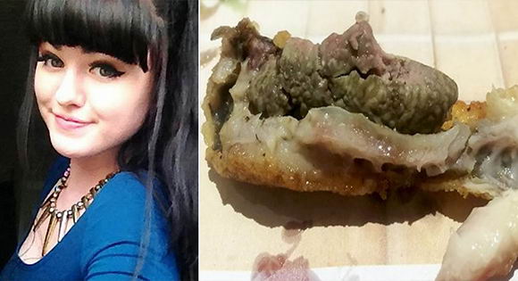 หญิงสาวพบสิ่งแปลกๆ ในไก่ทอด KFC ที่ทำให้เธอเลิกกินไก่ทอด