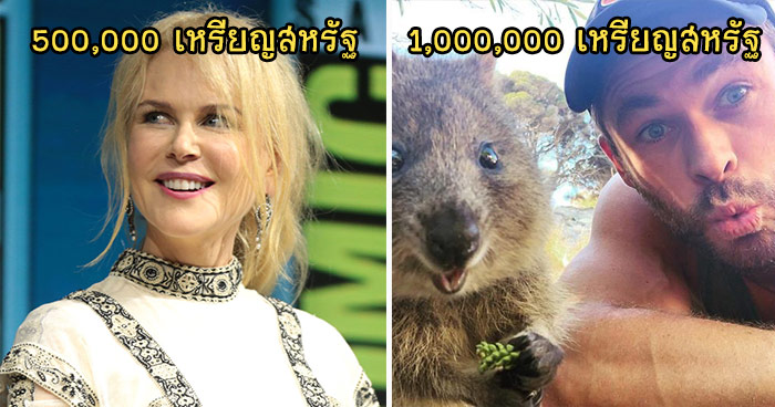 11 เซเลปคนดังที่บริจาคเงินช่วยหน่วยงานไฟป่าออสเตรเลีย - เพชรมายา